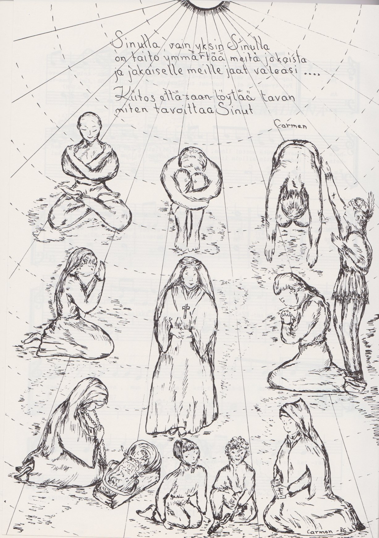 Kaariportti - Lauluja henkimaailmasta nuottikirja - Image 3