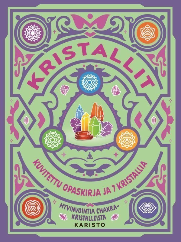 Kristallit - Kuvitettu opaskirja ja 7 kristallia