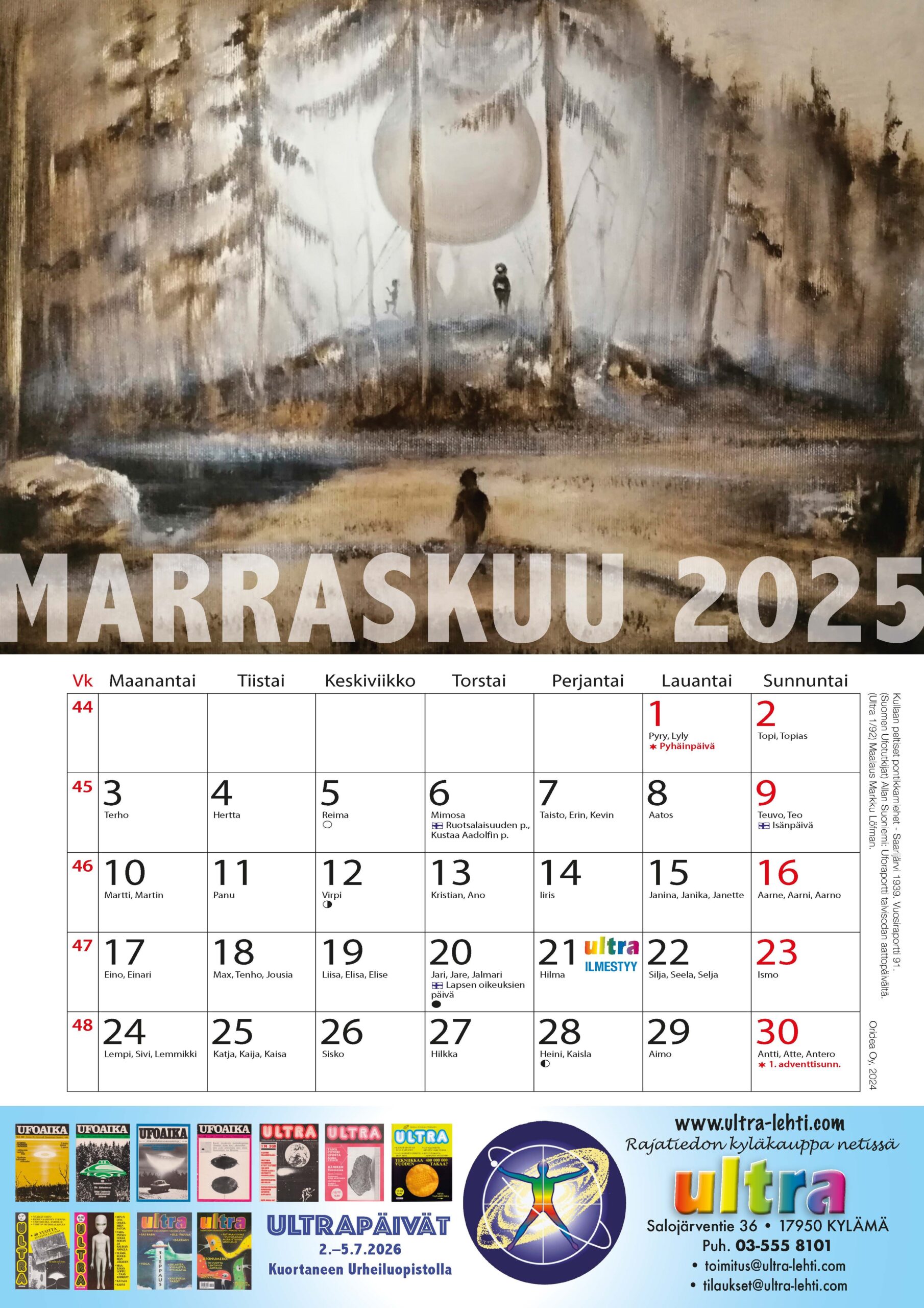 Ultran Ufokalenteri 2025 - Image 3