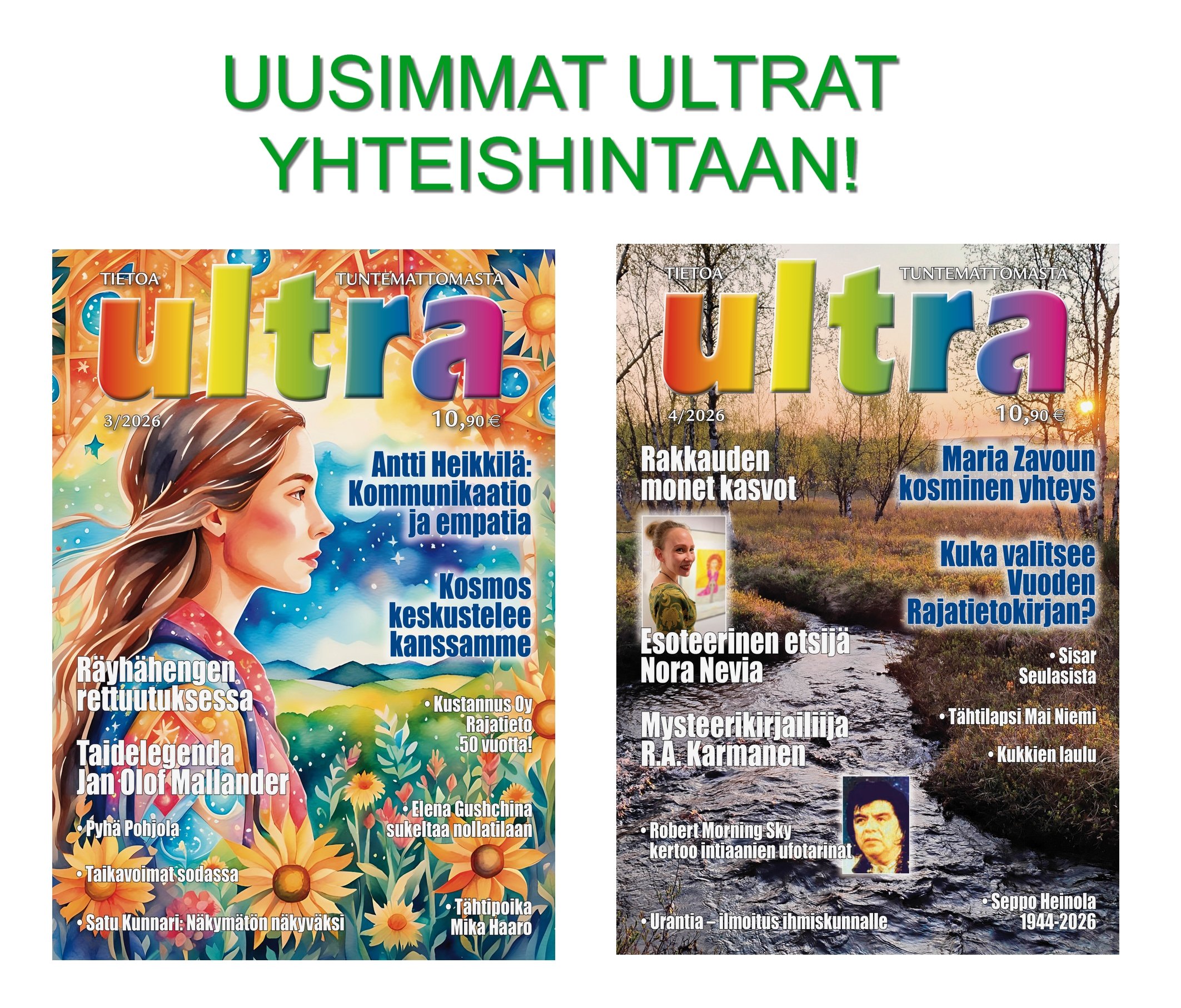 Ultrat 3 & 4/2026 yhteishintaan!